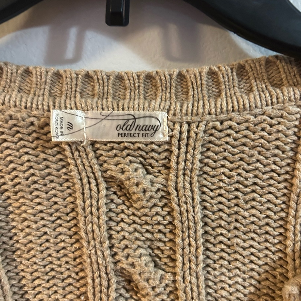 Old navy perfect fit size medium button up sweater - Picture 2 of 5